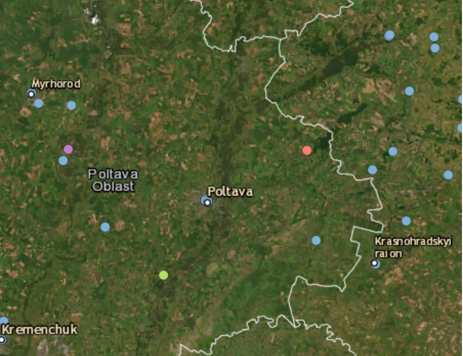 Poltava region attacked by Russia